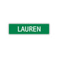Lauren Street Sign Children Name Room Plate