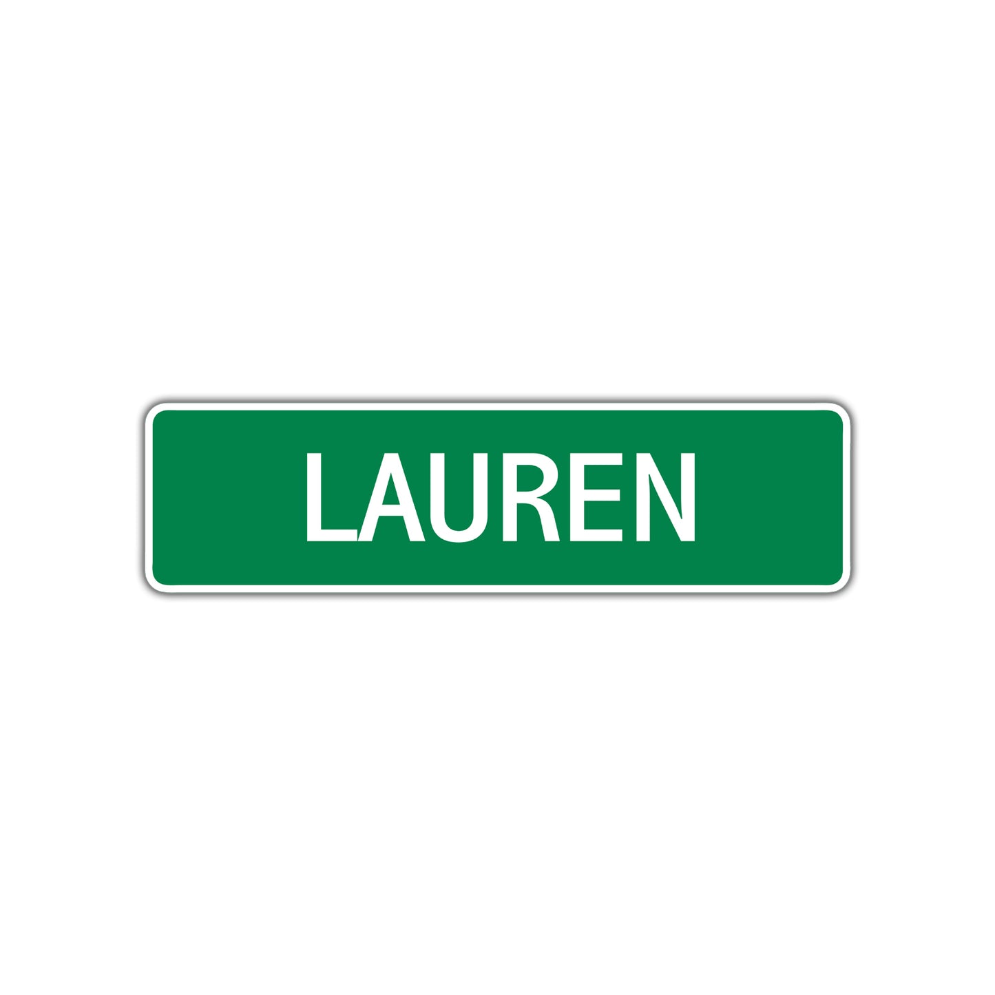 Lauren Street Sign Children Name Room Plate