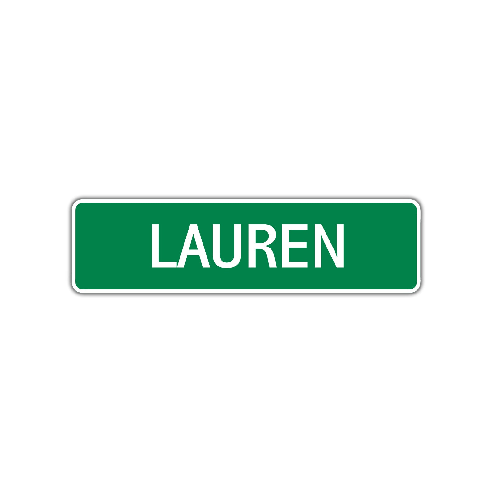 Lauren Street Sign Children Name Room Plate