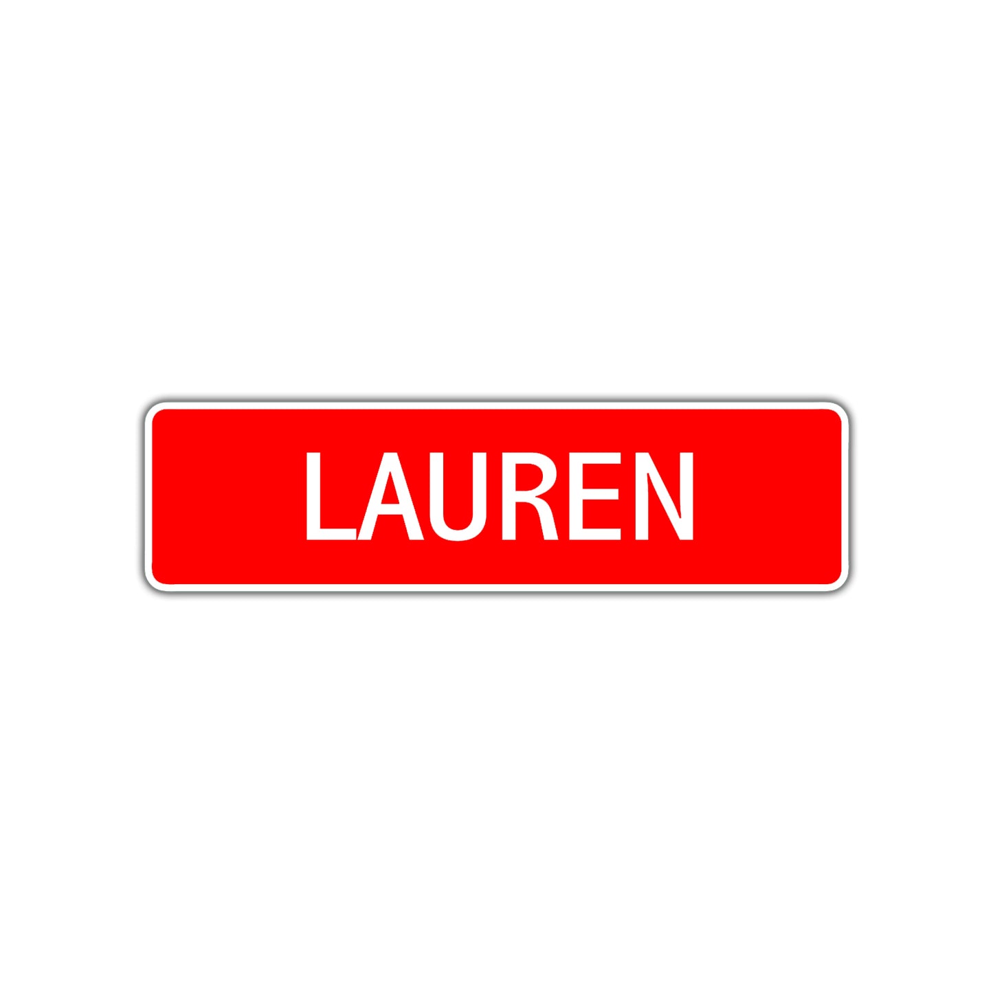 Lauren Street Sign Children Name Room Plate