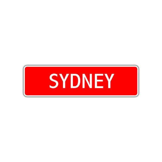 Sydney Street Sign Children Name Room Plate