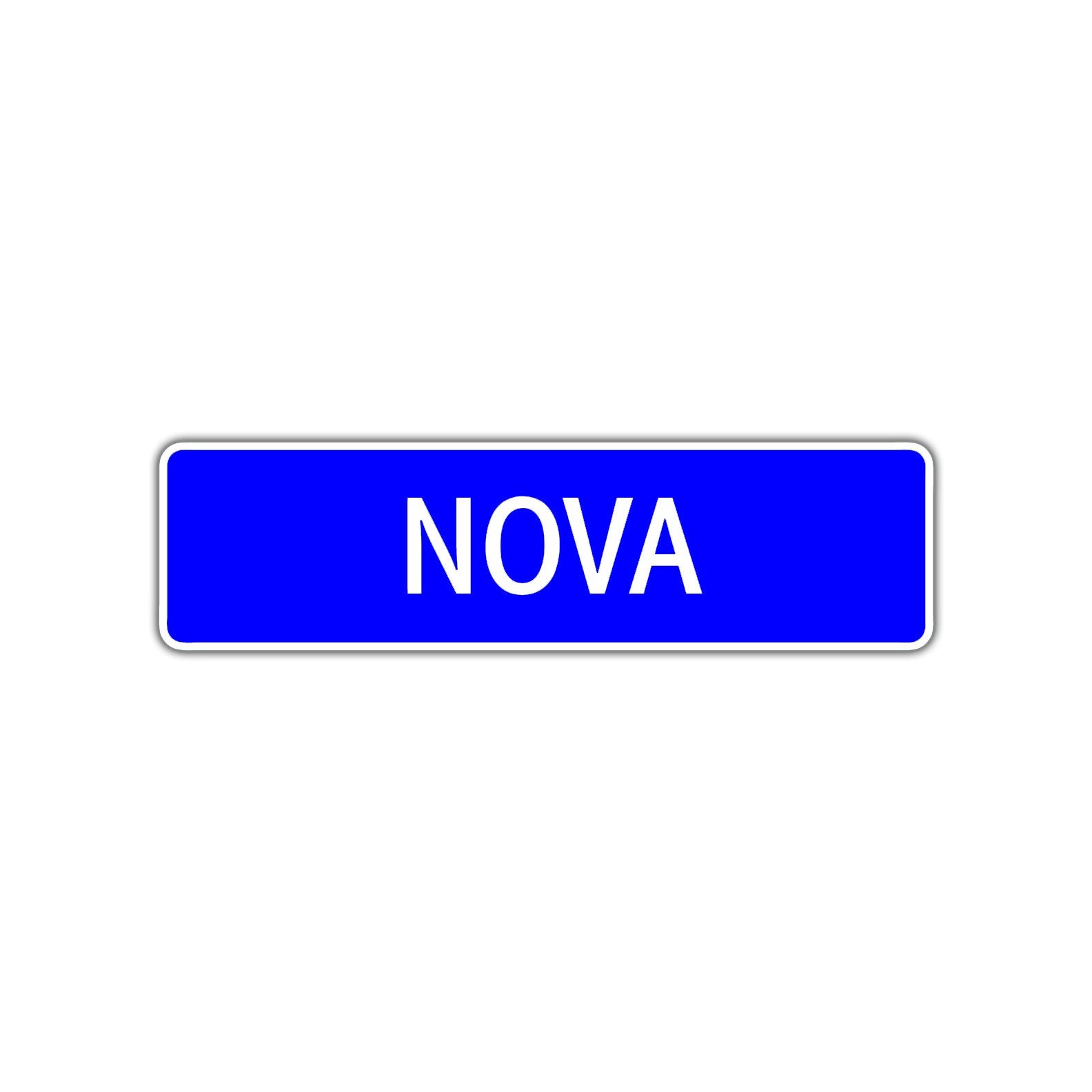 Nova Street Sign Children Name Room Plate