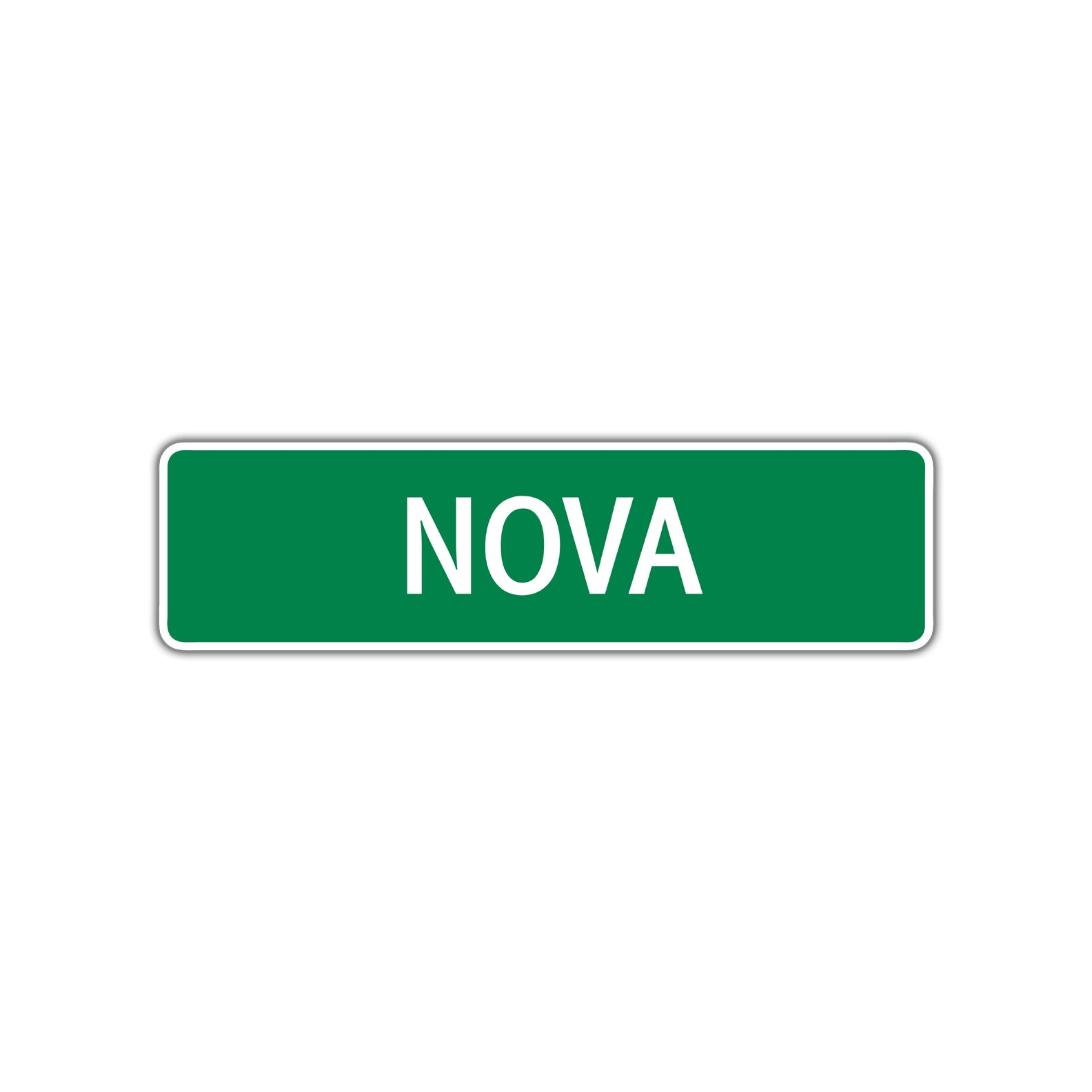 Nova Street Sign Children Name Room Plate