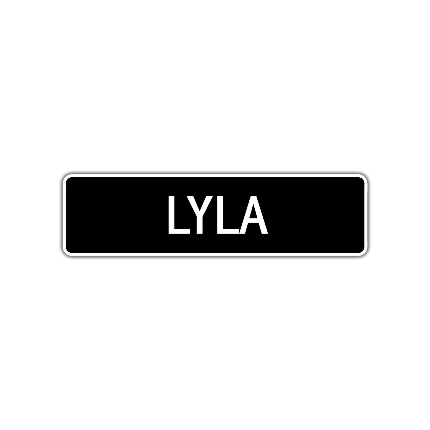 Lyla Street Sign Children Name Room Plate