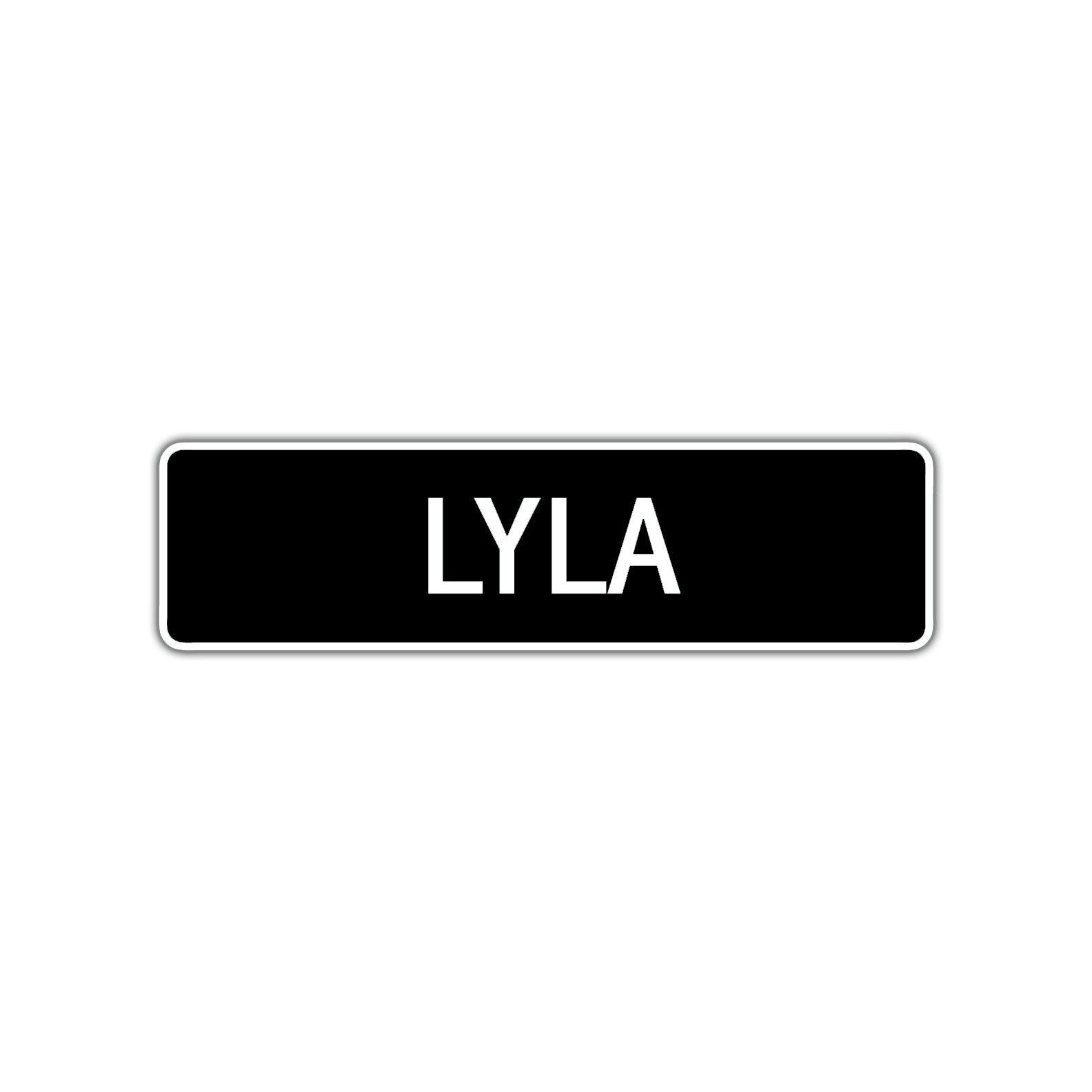 Lyla Street Sign Children Name Room Plate