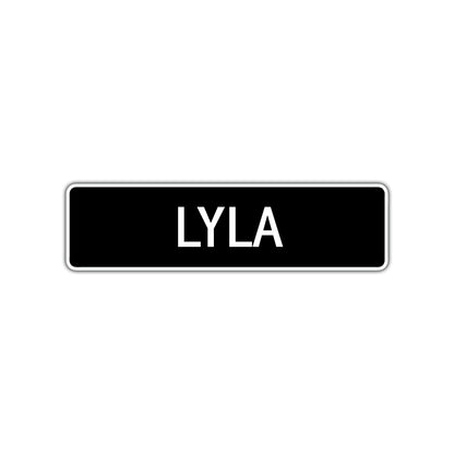 Lyla Street Sign Children Name Room Plate