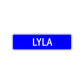 Lyla Street Sign Children Name Room Plate