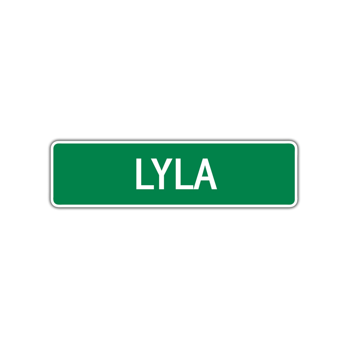 Lyla Street Sign Children Name Room Plate