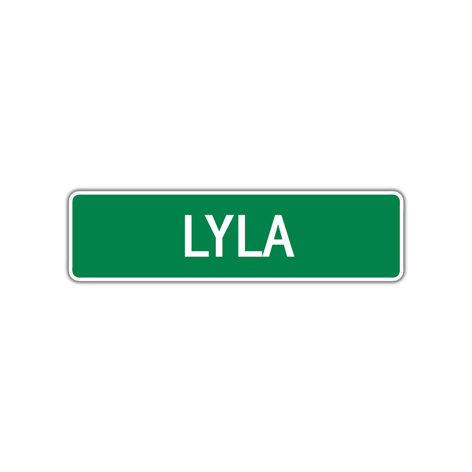 Lyla Street Sign Children Name Room Plate