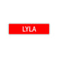 Lyla Street Sign Children Name Room Plate