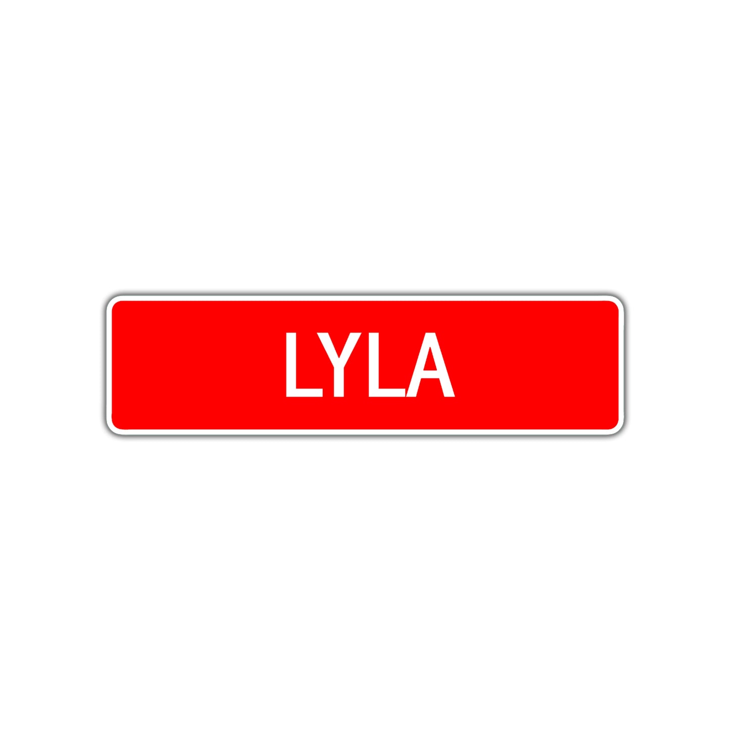 Lyla Street Sign Children Name Room Plate