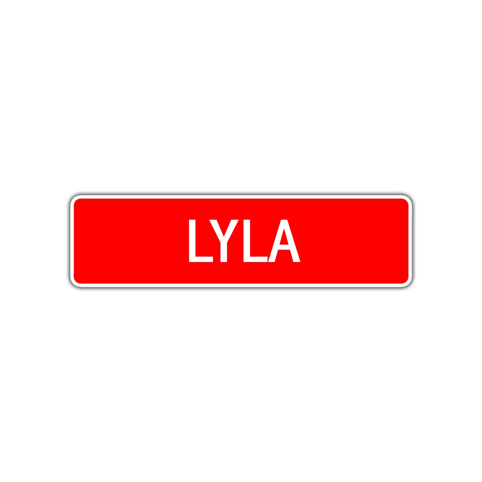 Lyla Street Sign Children Name Room Plate