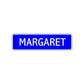 Margaret Street Sign Children Name Room Plate