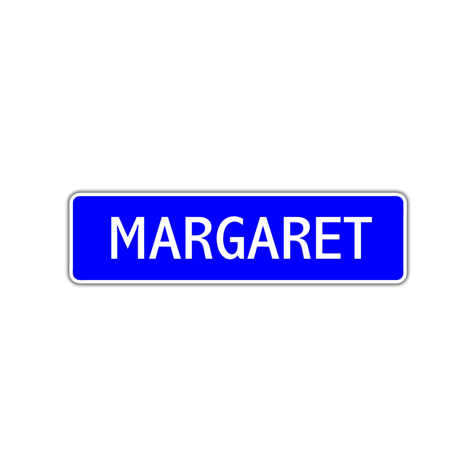 Margaret Street Sign Children Name Room Plate