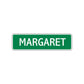 Margaret Street Sign Children Name Room Plate