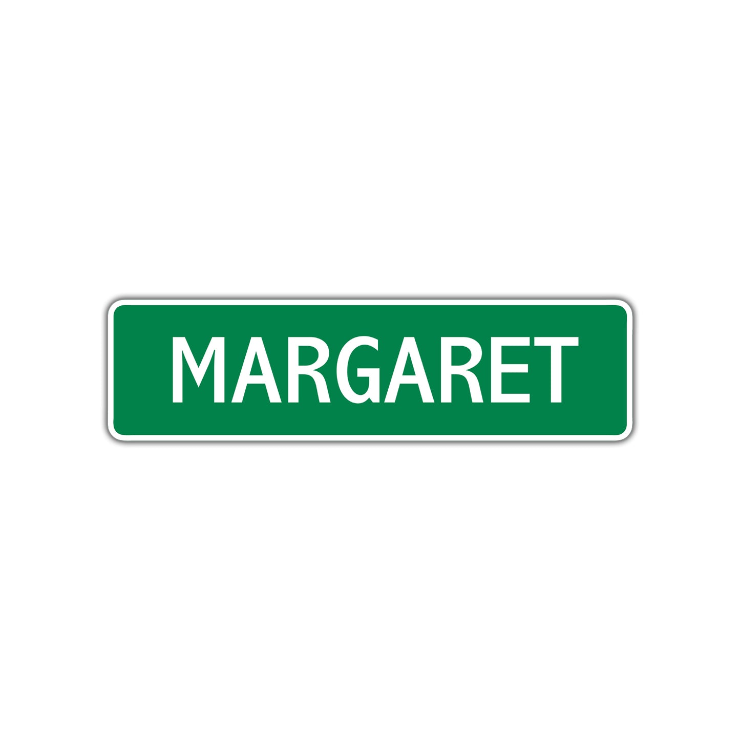 Margaret Street Sign Children Name Room Plate