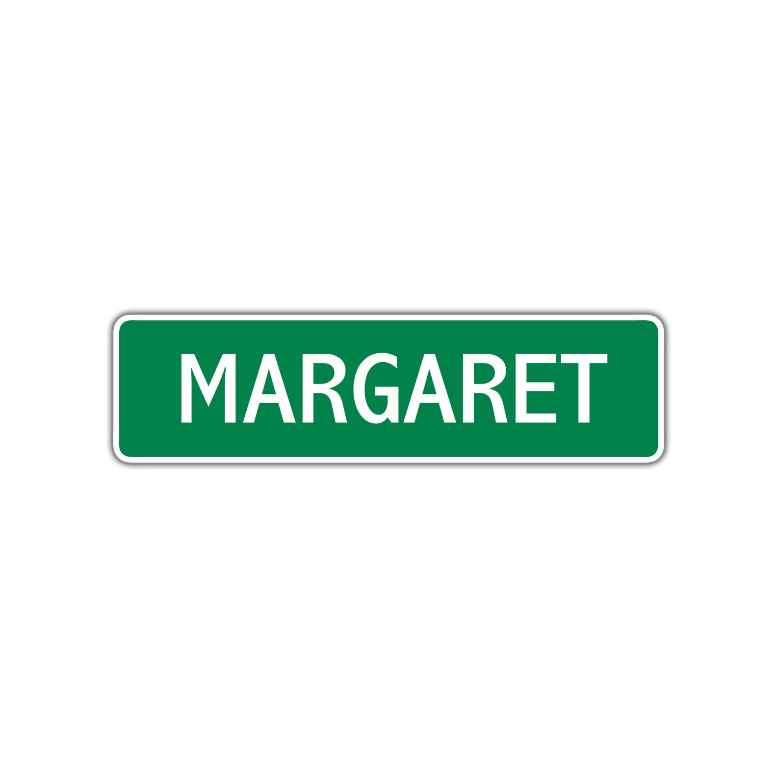 Margaret Street Sign Children Name Room Plate