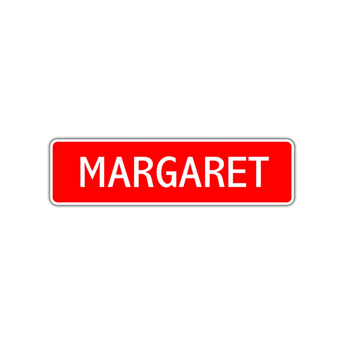 Margaret Street Sign Children Name Room Plate