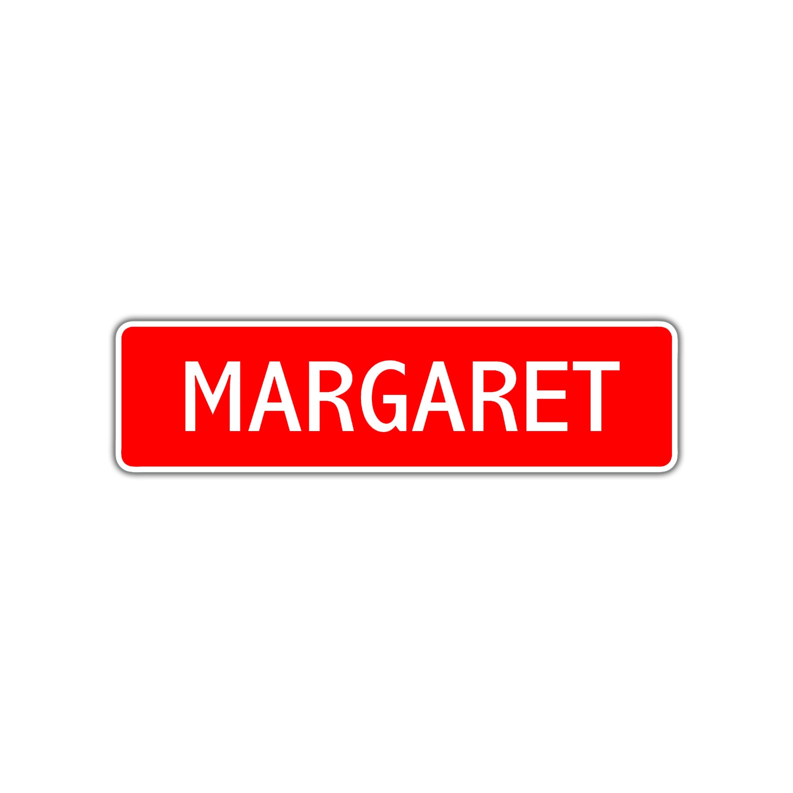 Margaret Street Sign Children Name Room Plate