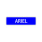 Ariel Street Sign Children Name Room Plate
