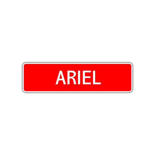 Ariel Street Sign Children Name Room Plate