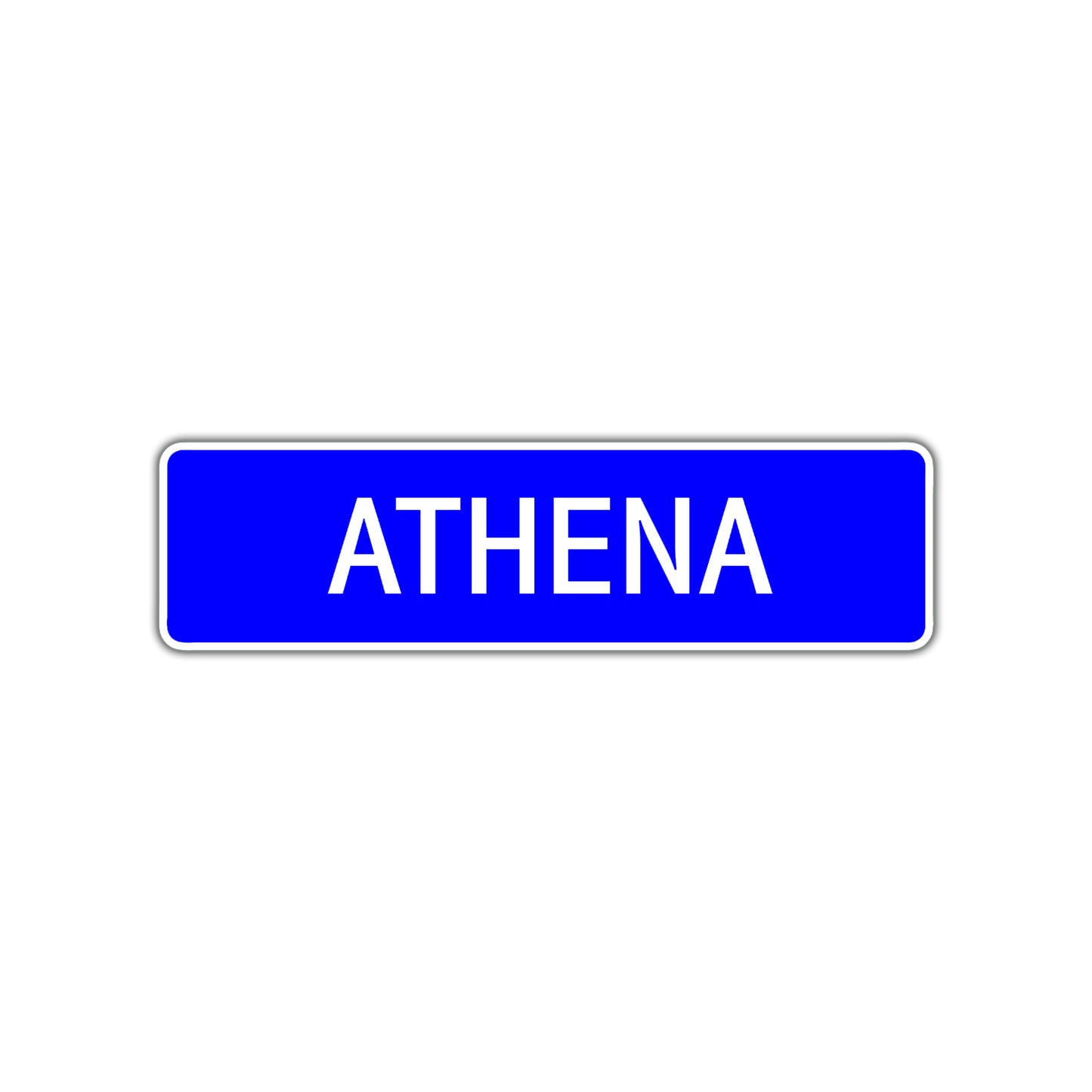 Athena Street Sign Children Name Room Plate