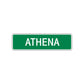 Athena Street Sign Children Name Room Plate