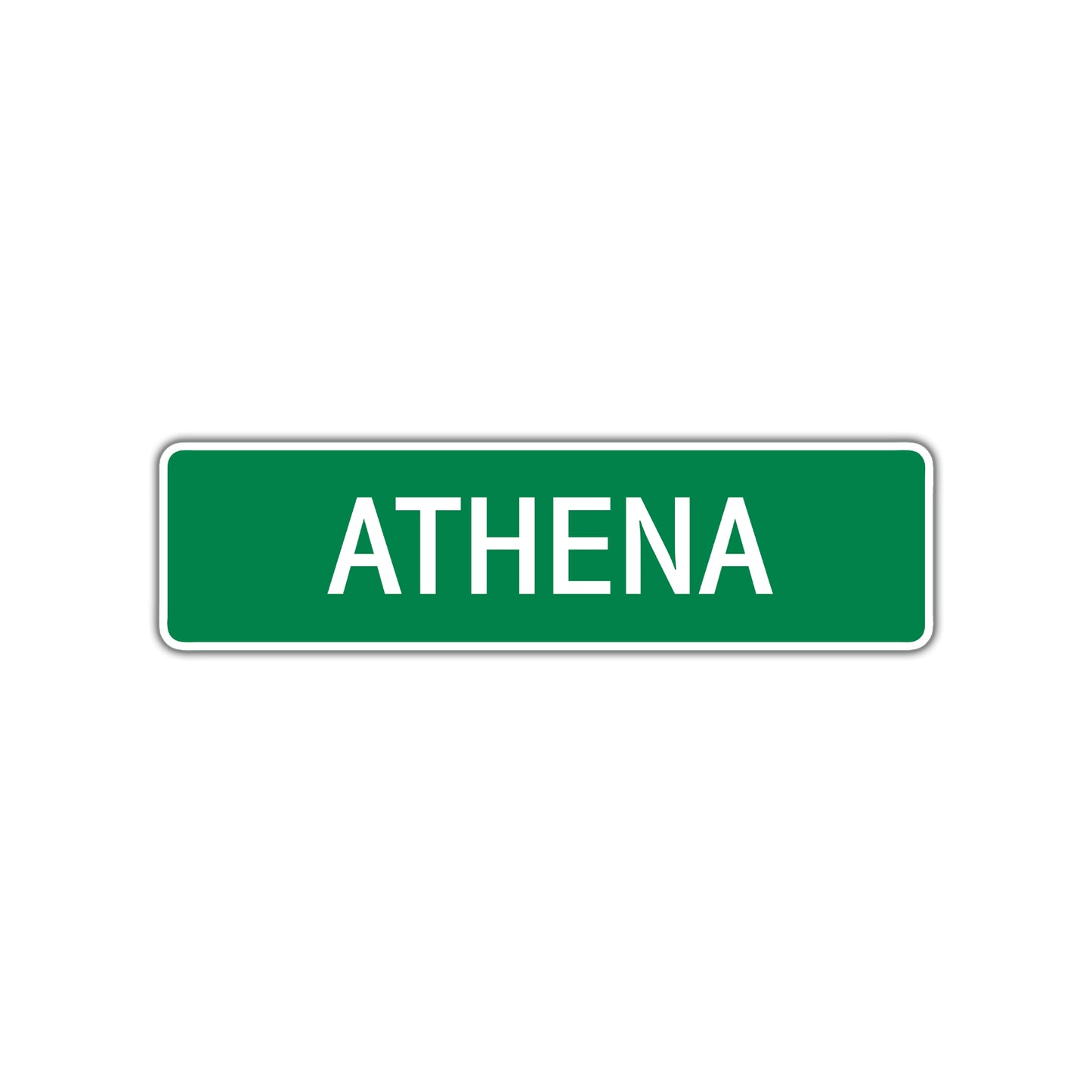 Athena Street Sign Children Name Room Plate