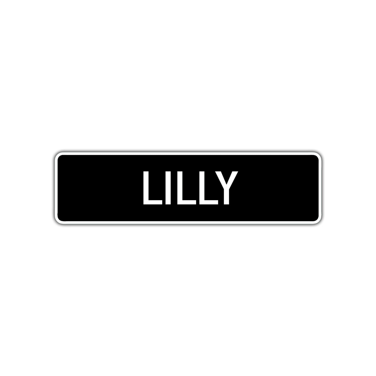 Lilly Street Sign Children Name Room Plate