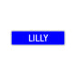Lilly Street Sign Children Name Room Plate