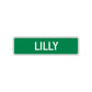 Lilly Street Sign Children Name Room Plate