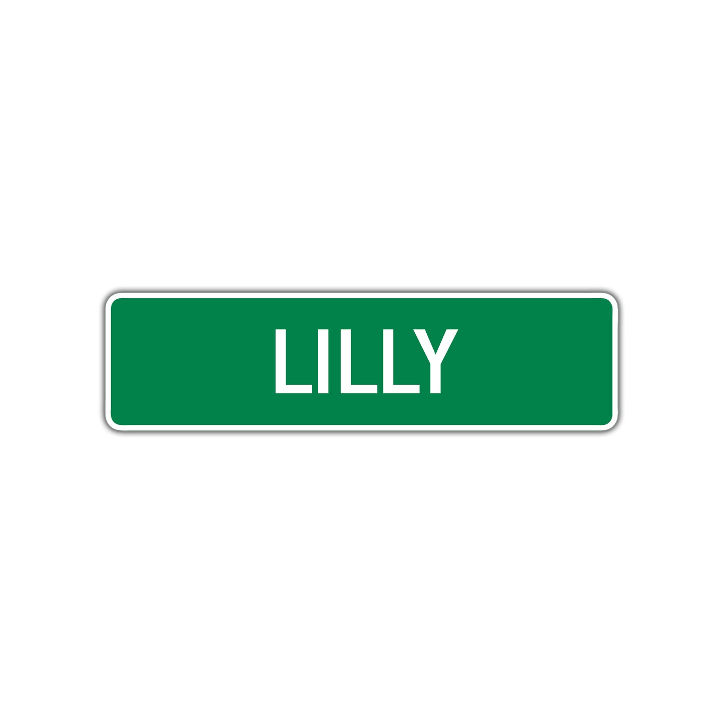 Lilly Street Sign Children Name Room Plate