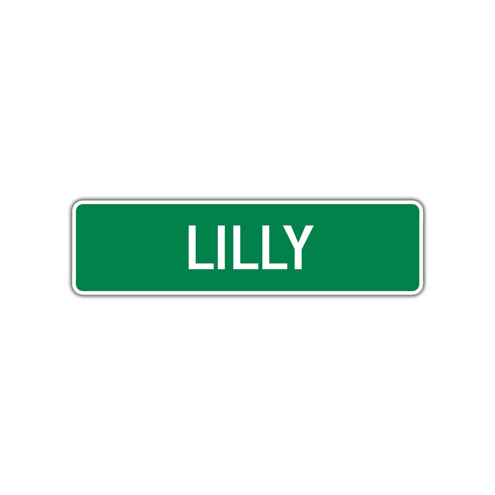 Lilly Street Sign Children Name Room Plate