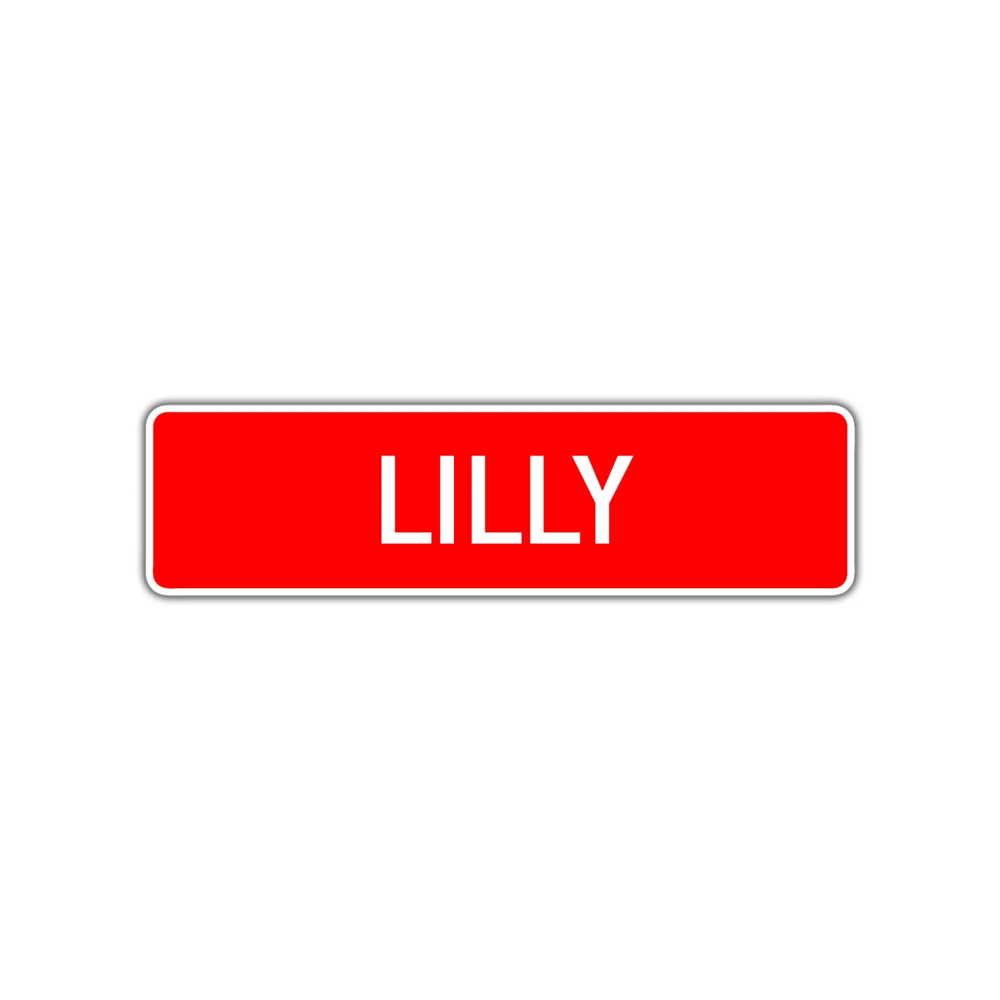Lilly Street Sign Children Name Room Plate