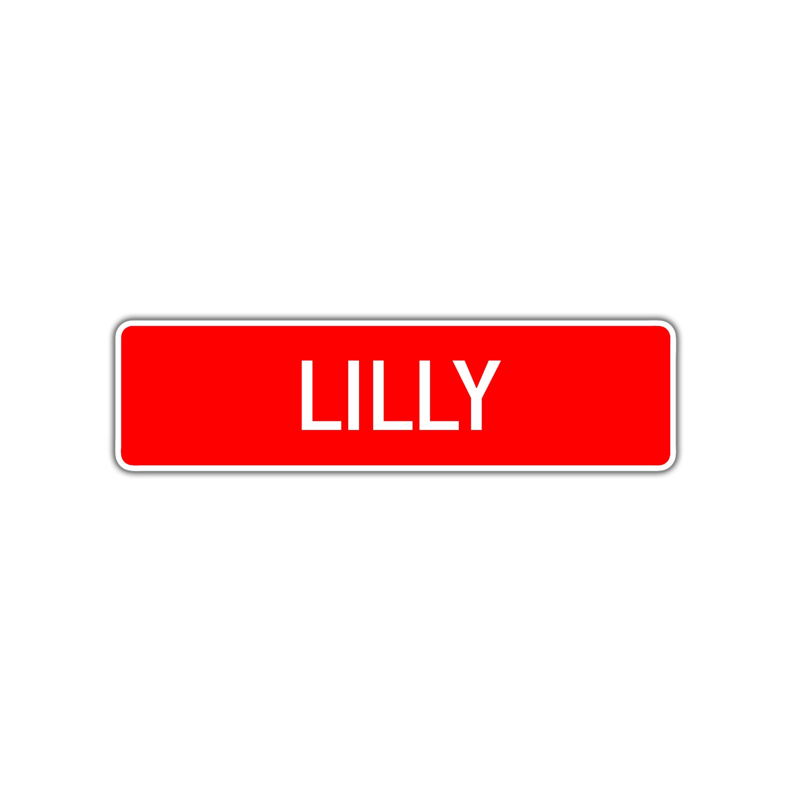 Lilly Street Sign Children Name Room Plate