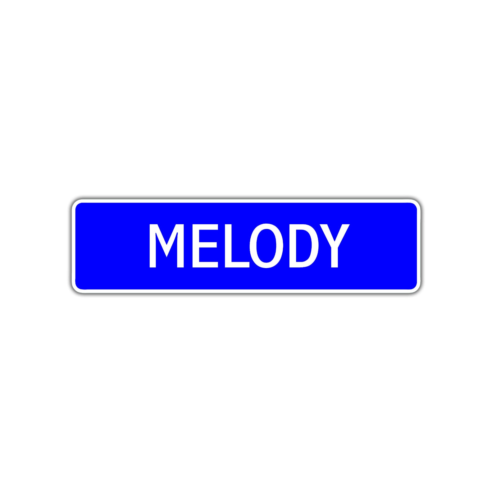 Melody Street Sign Children Name Room Plate
