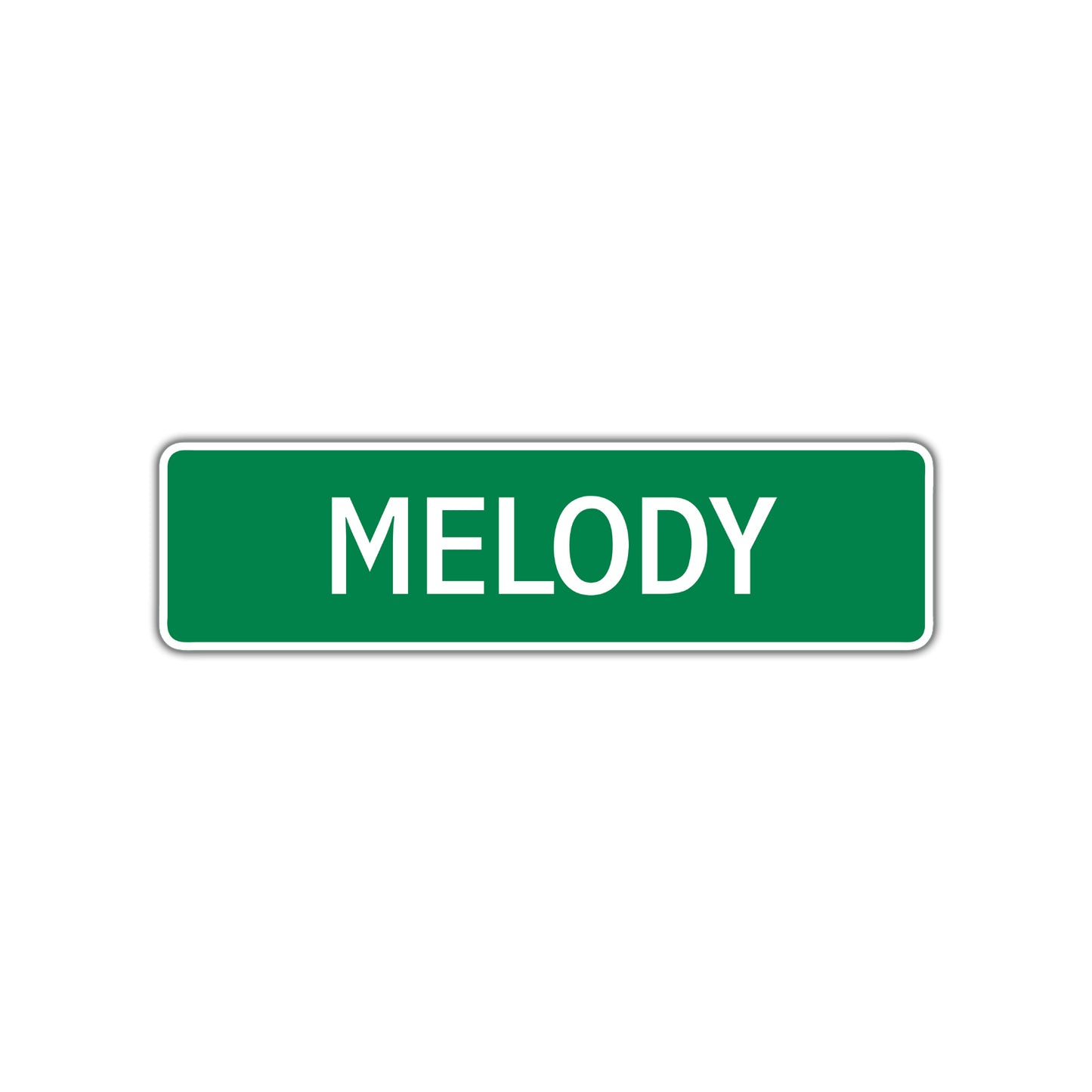 Melody Street Sign Children Name Room Plate