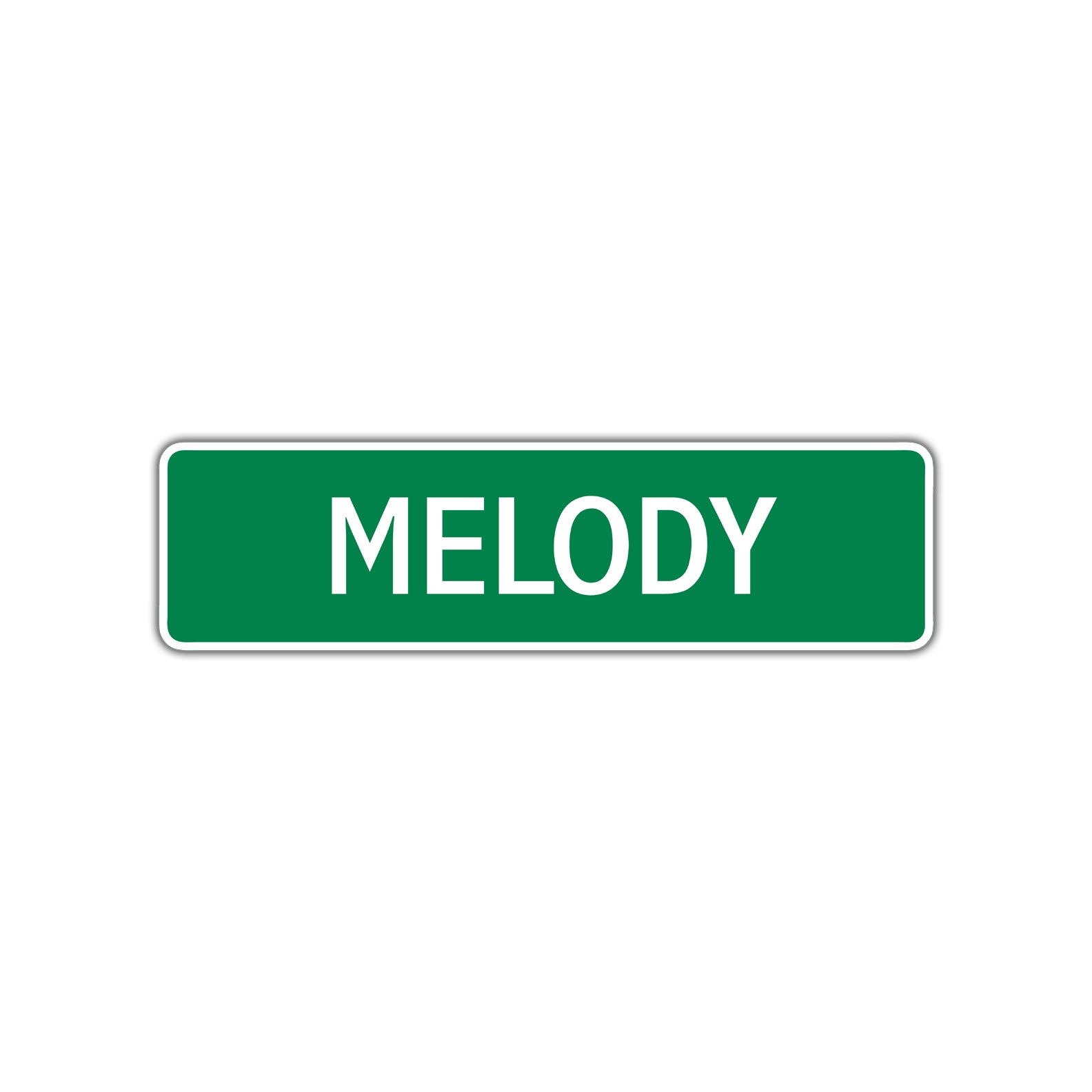 Melody Street Sign Children Name Room Plate