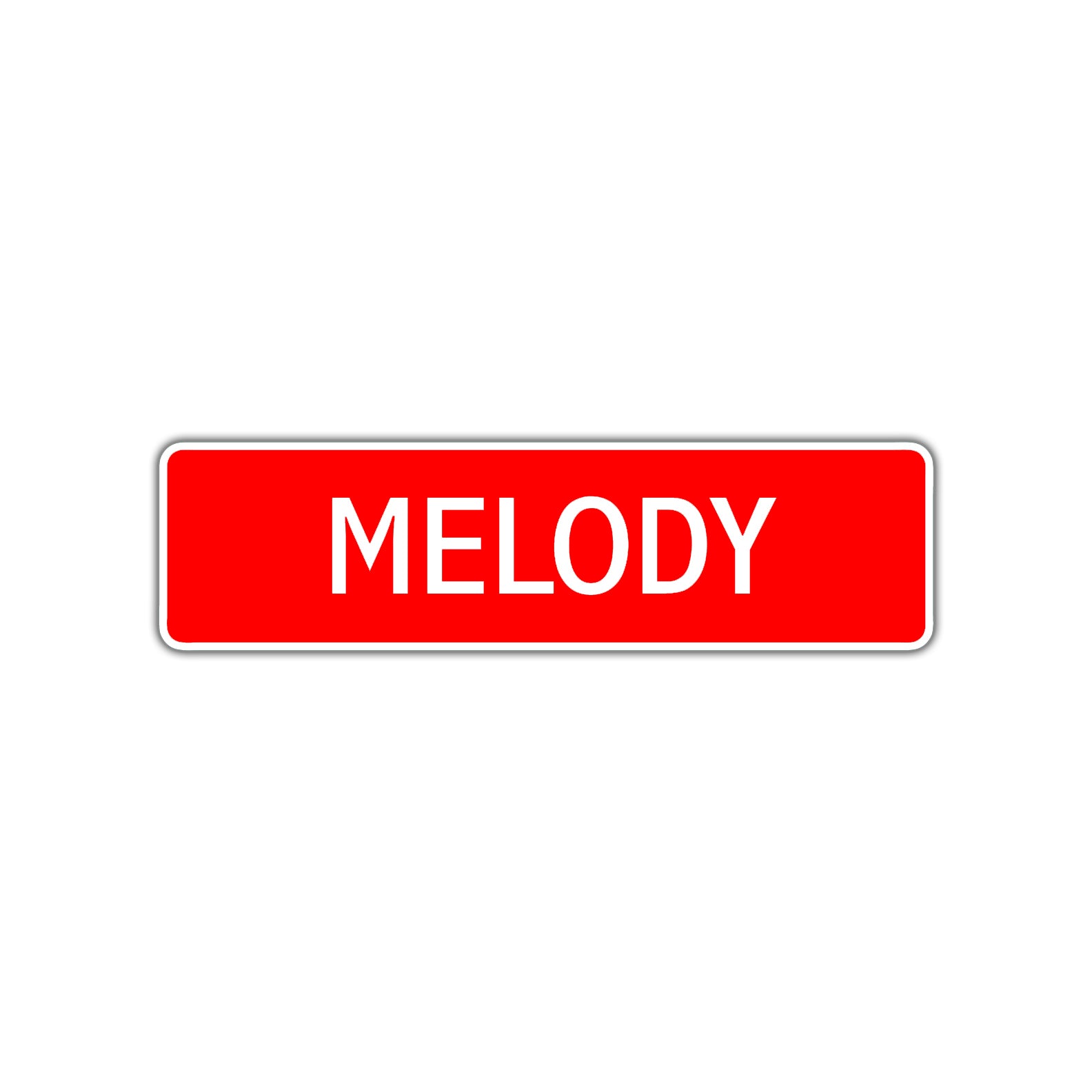 Melody Street Sign Children Name Room Plate