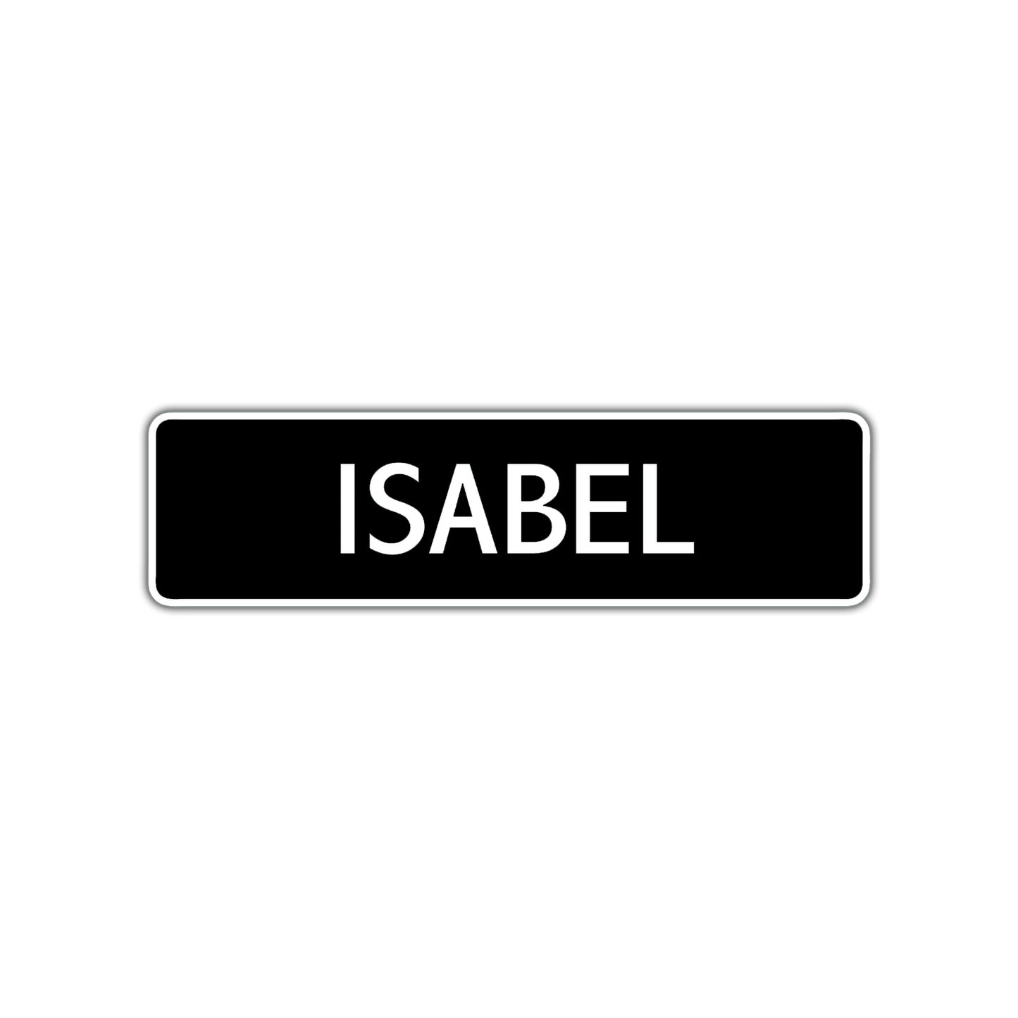 Isabel Street Sign Children Name Room Plate