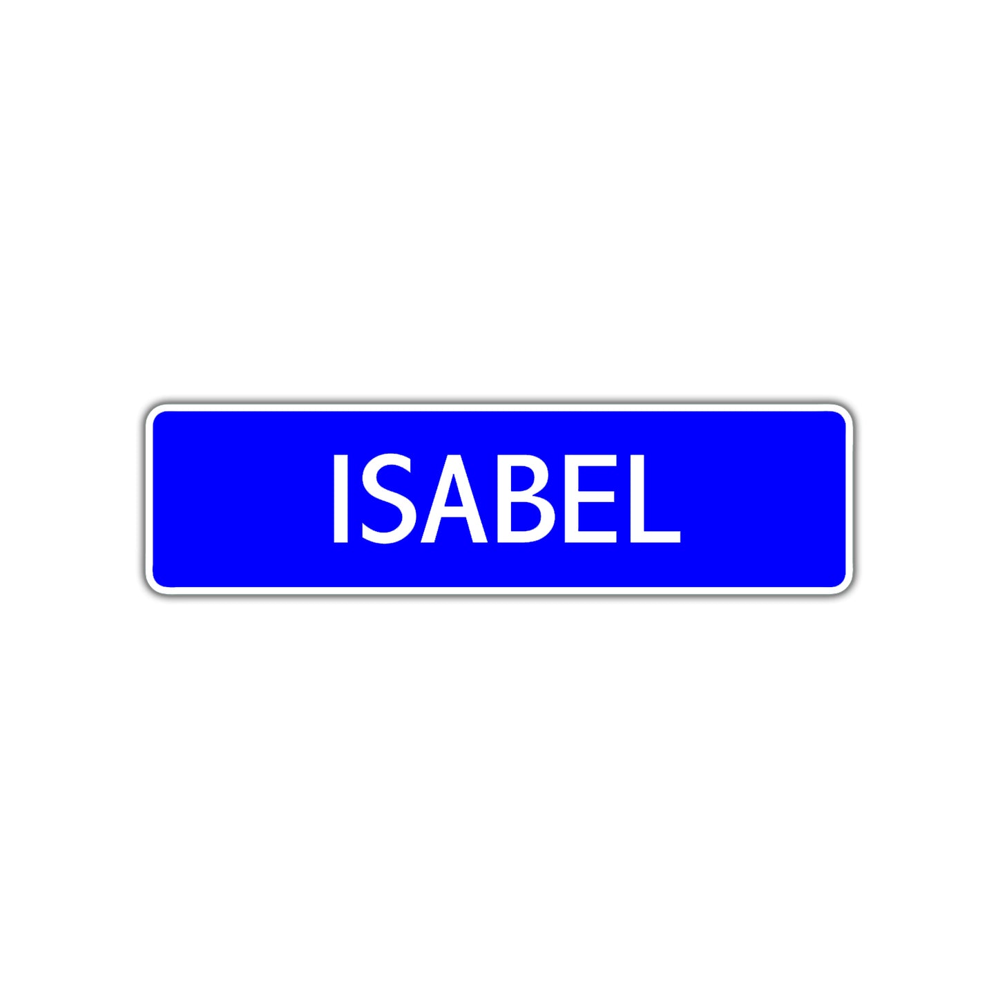 Isabel Street Sign Children Name Room Plate