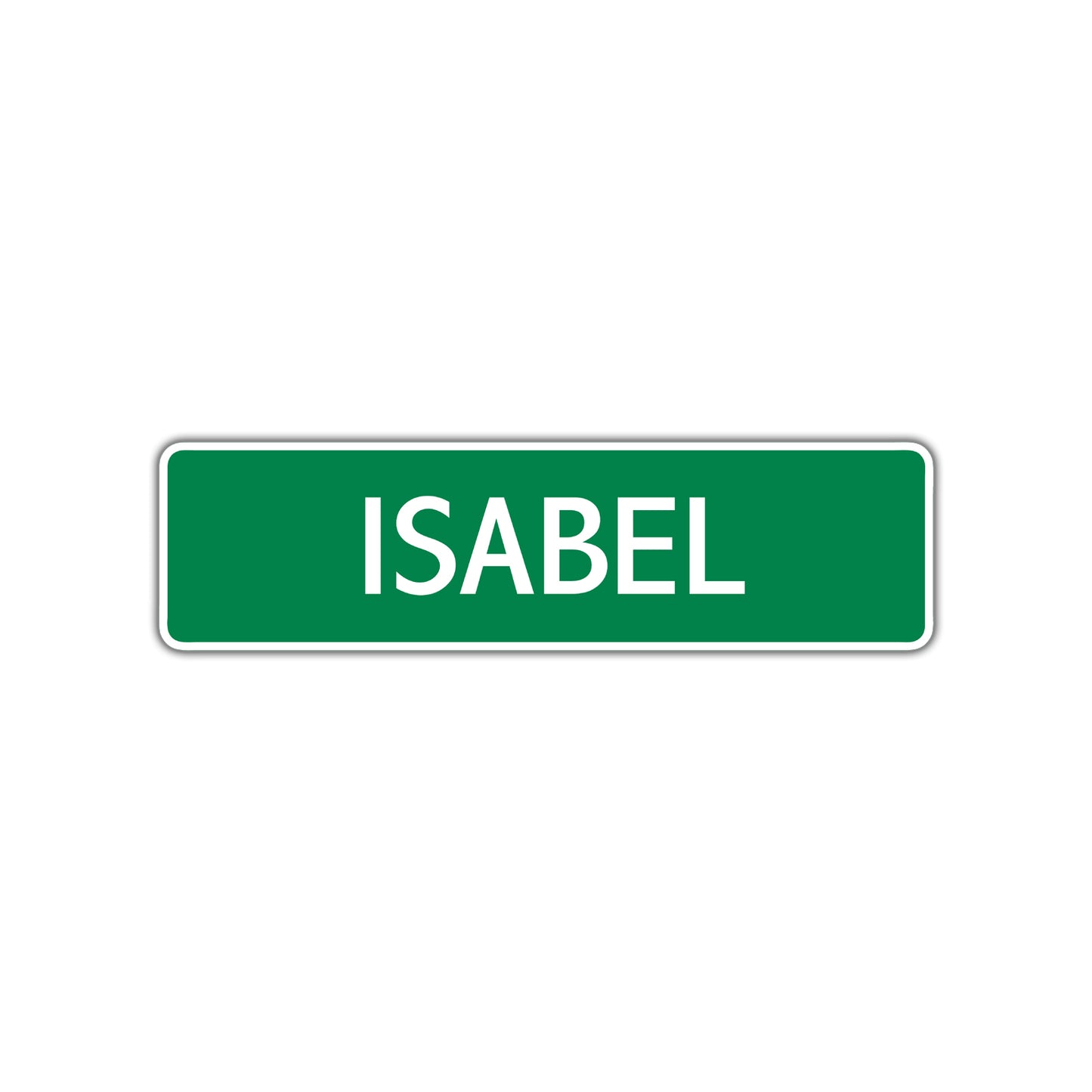 Isabel Street Sign Children Name Room Plate