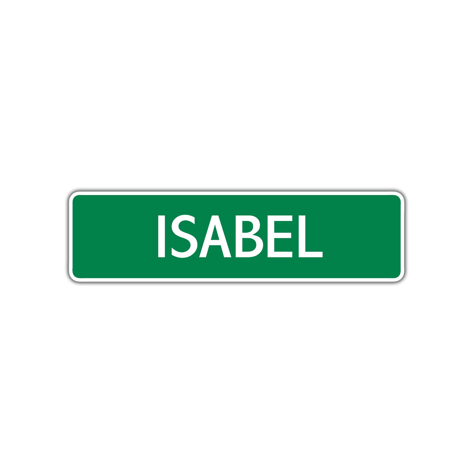 Isabel Street Sign Children Name Room Plate