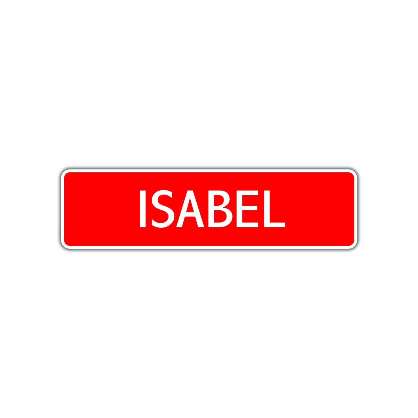 Isabel Street Sign Children Name Room Plate