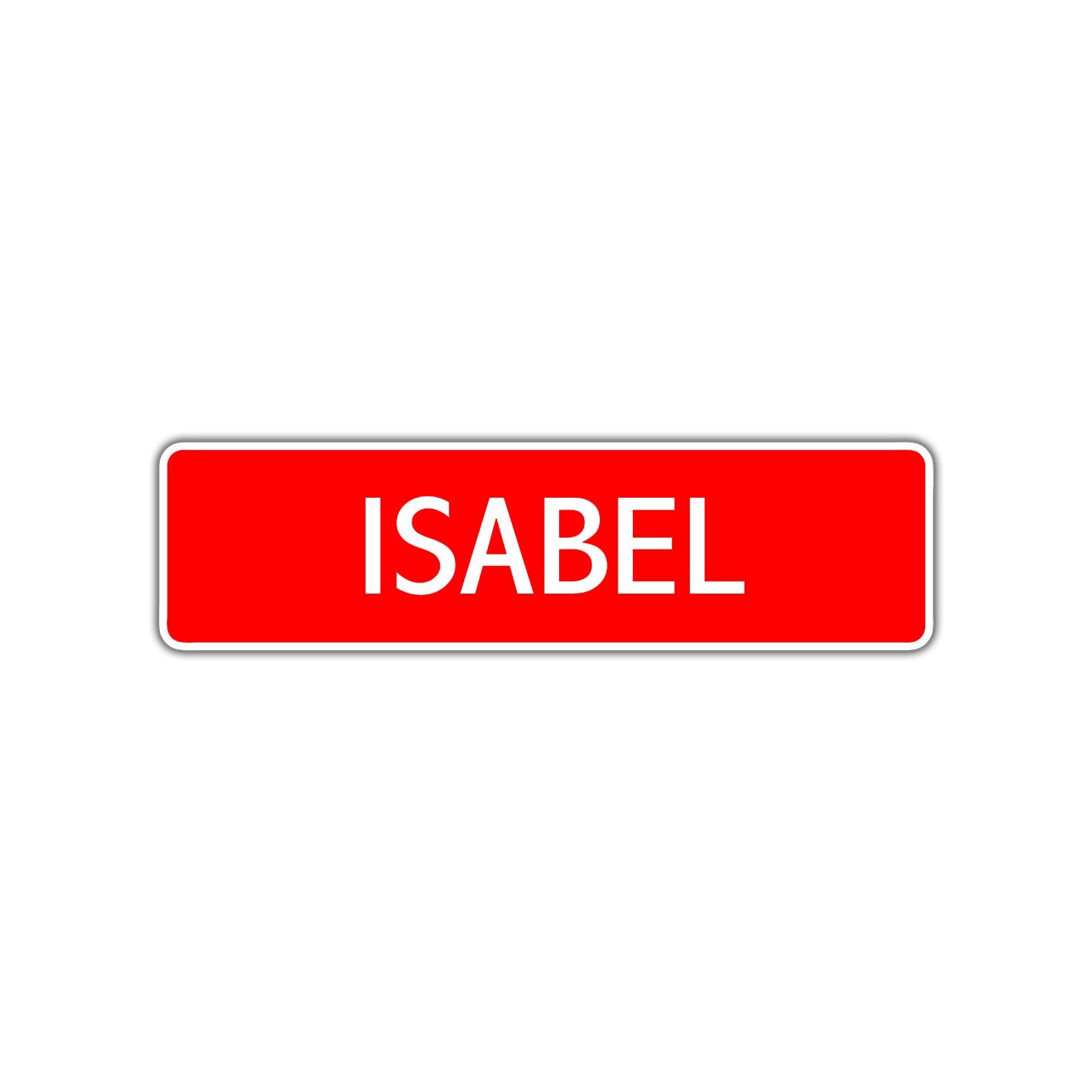 Isabel Street Sign Children Name Room Plate