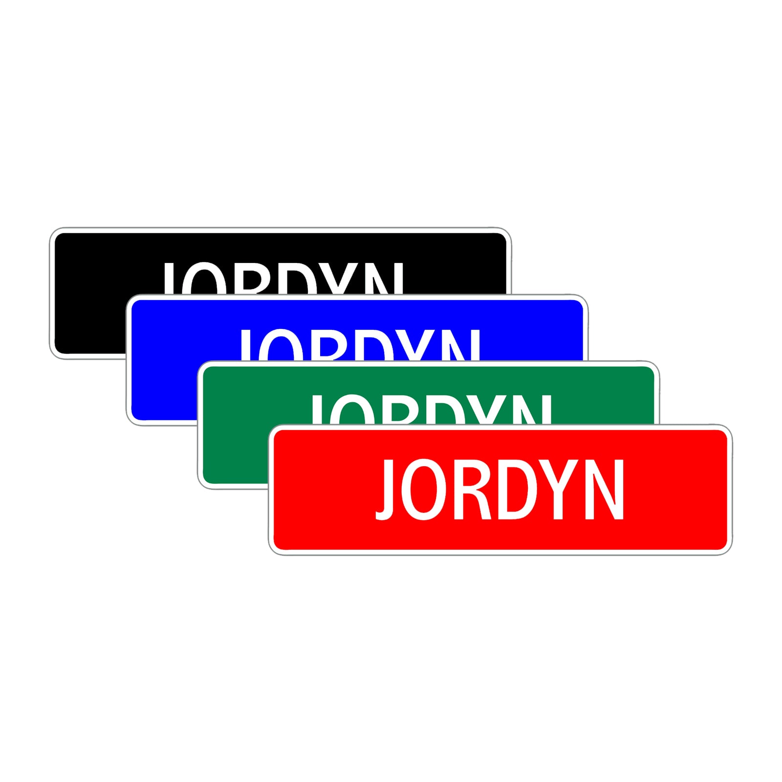 Jordyn Street Sign Children Name Room Plate