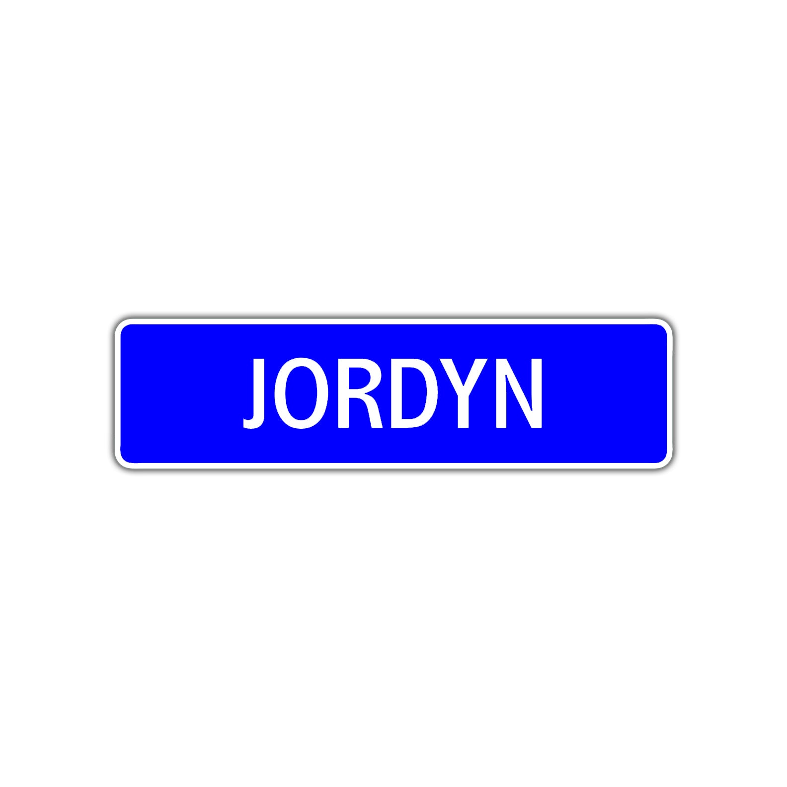 Jordyn Street Sign Children Name Room Plate