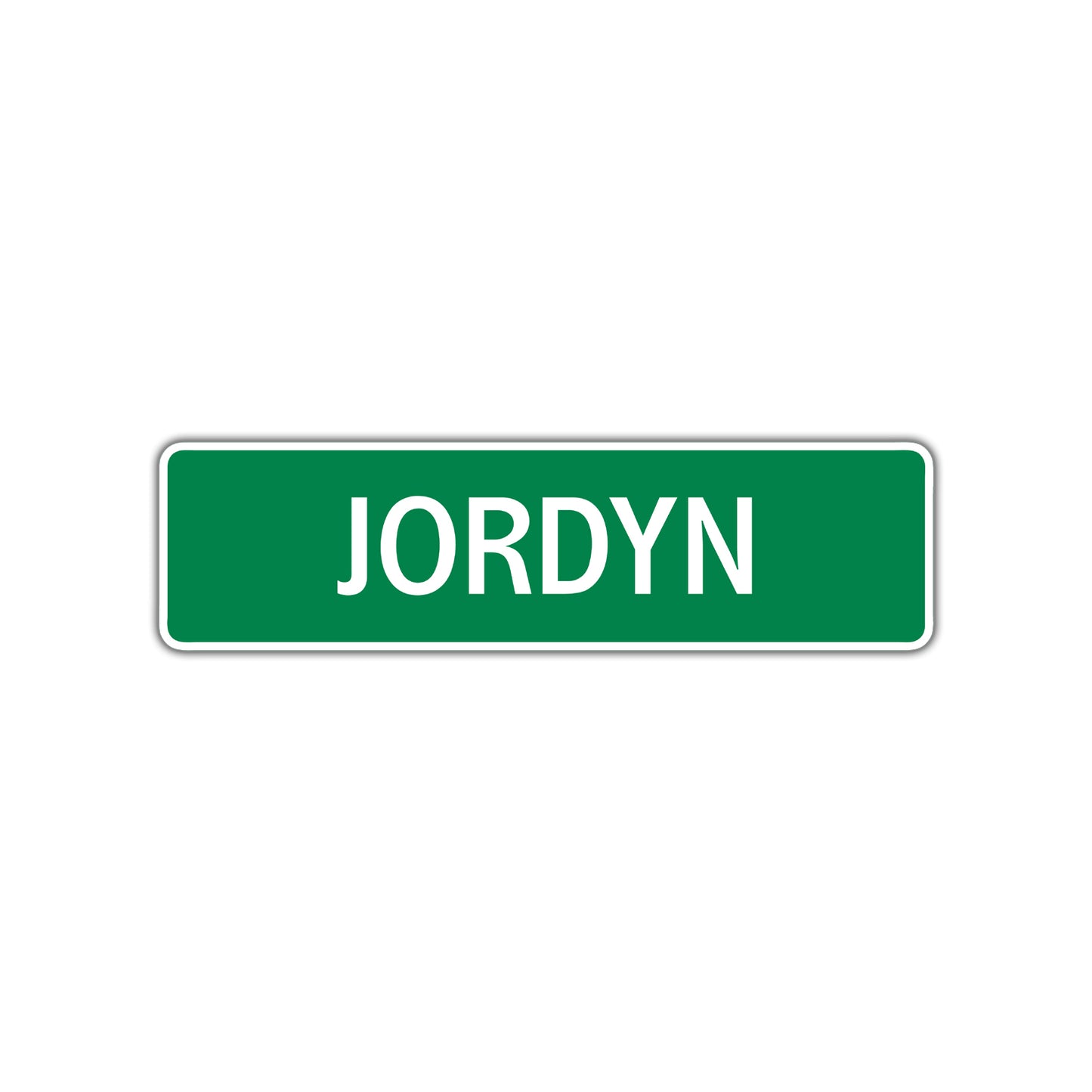 Jordyn Street Sign Children Name Room Plate