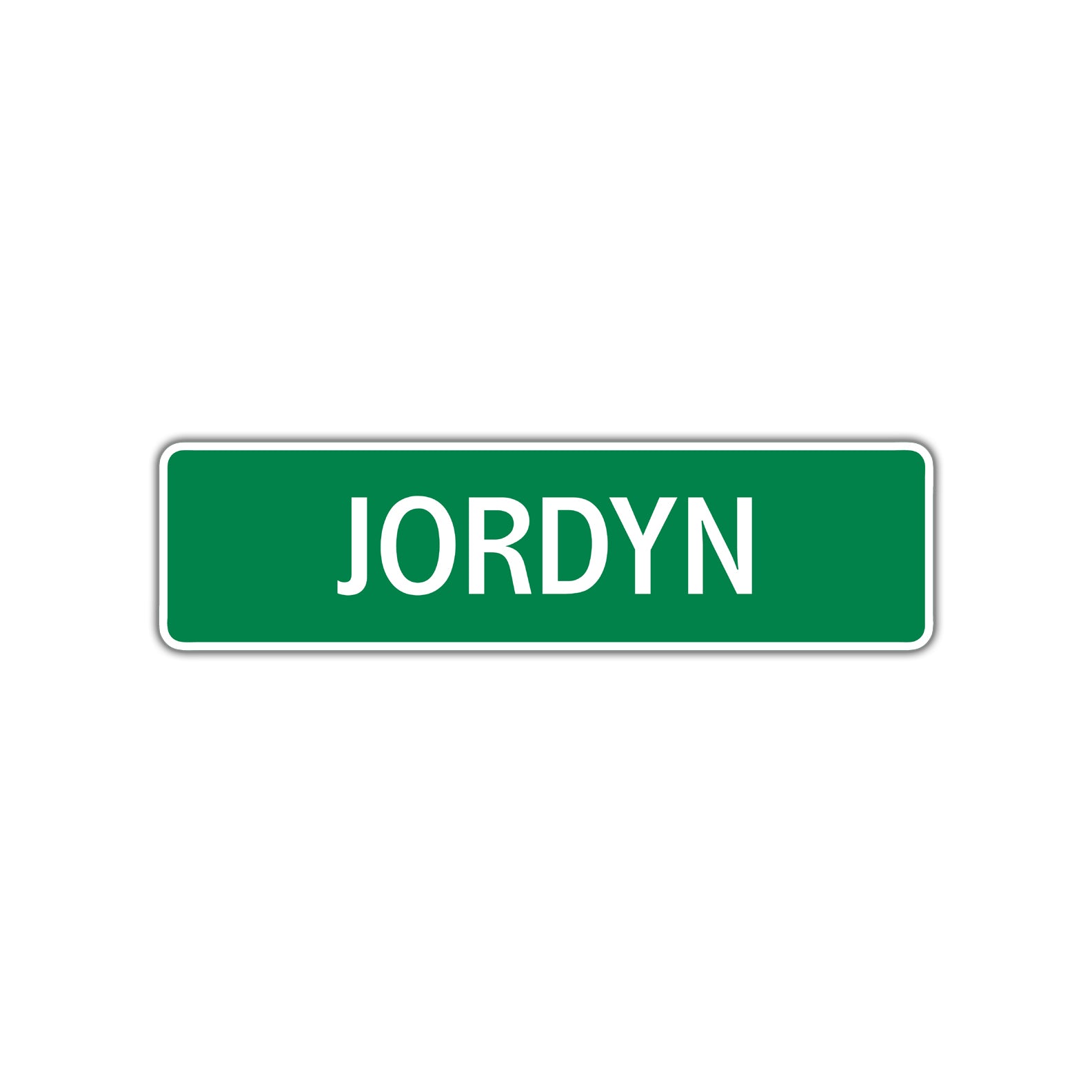 Jordyn Street Sign Children Name Room Plate