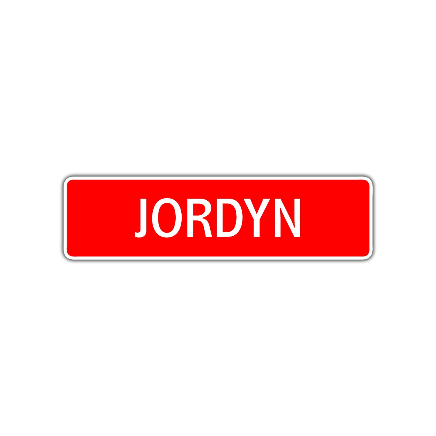 Jordyn Street Sign Children Name Room Plate